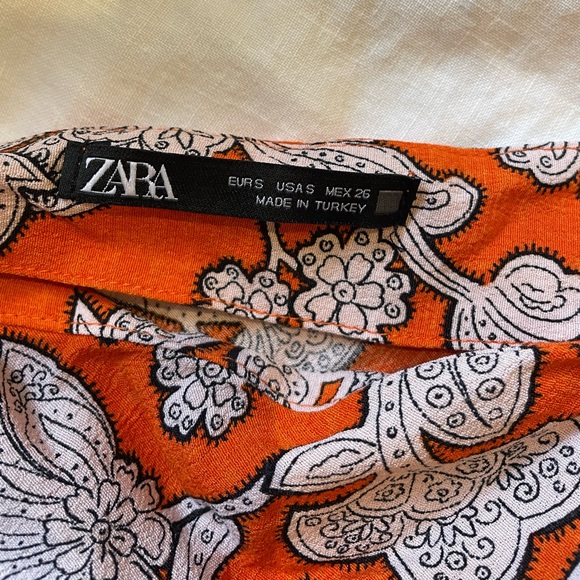 Zara Printed Midi Wrap Skirt - Picture 3 of 3